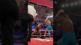 Boxer gets knocked out in 3rd Round 💥😮‍💨  Brown vs Dennis boxing boxinghighlights [upl. by Ziladnerb]