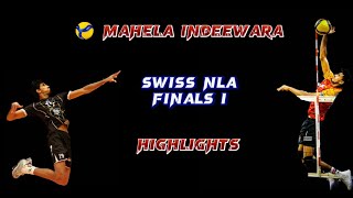 Swiss NLA 2223 finals 1 mahela indeewara highlights volley amriswil vs vSchoenenwerd [upl. by Nafri]