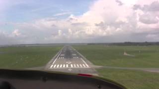 Landing at Aalborg Airport Denmark EKYT [upl. by Kado]