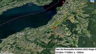 Tour de Romandie Féminin 2023 Stage 3  Women  Vernier to Nyon September 17 2023 [upl. by Euqinom]