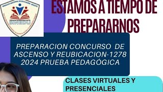 CAPACITACIÓN CONCURSO DE ASCENSO Y REUBICACIÓN DOCENTES 1278 [upl. by Inavoig]