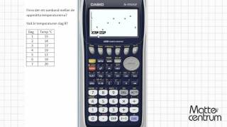 Regressionsanalys  Grafräknare II  Matematik 2 [upl. by Nonac]