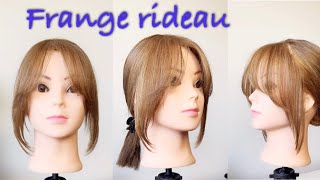 Tutocomment faire une jolie frange rideau dégradéPretty layered curtain bangs [upl. by Renaxela]