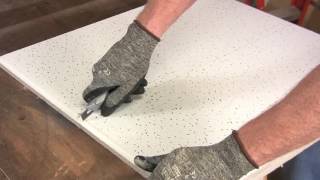 How to Cut Ceiling Tiles [upl. by Lanevuj]