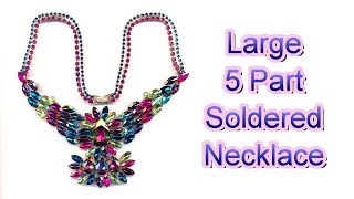 How to Join Together a Large Five Part Soldered Necklace [upl. by Ahsitnauq]