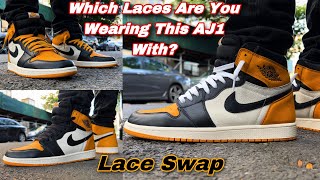 Jordan 1 TAXI  BEST LACE SWAP 🔥🚕 [upl. by Ralat702]