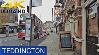 Teddington 4K  Richmond upon Thames  LONDON  WALK  UK 🇬🇧 [upl. by Seraphine]