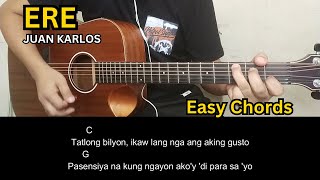 Ere  Juan Karlos  Guitar Tutorial  Guitar Chords [upl. by Edmonda]