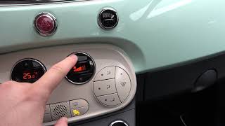 How to Use Front Window Demisters in Fiat 500 Demist Fiat 500 Windscreen Quickly [upl. by Nawram]