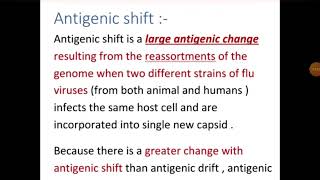 Antigenic shift and Drift [upl. by Just]