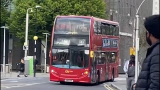 Full Route Visual 147 Ilford to Canning Town E177 SN61 BHK Enviro400 Go Ahead RR [upl. by Nerb986]