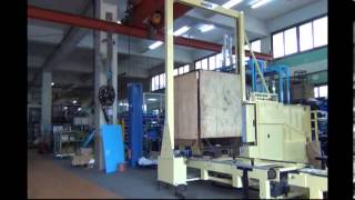 Strapping MachineFully Auto Vertical Pallet Machine A72AO [upl. by Fahy]