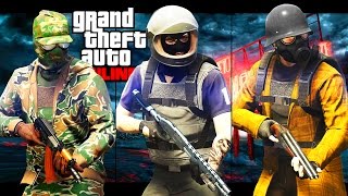 GTA 5 Online  BEST OUTFITS POLICE MILITARY APOCALYPSE OUTFITS [upl. by Yemerej]