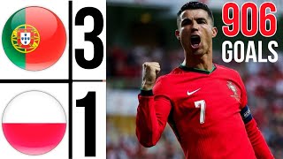 🔴 Portugal Vs Poland 31 EXTENDED HIGHLIGHTS  cristiano ronaldo Goal 906  Uefa Nations League [upl. by Yelrak]