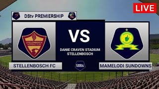 Stellenbosch FC vs Mamelodi Sundowns live match football today [upl. by Lyred]