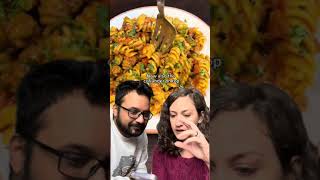 I tricked my Italian wife into reacting to an Indian Pasta recipe 😈🤣 [upl. by Rustice]