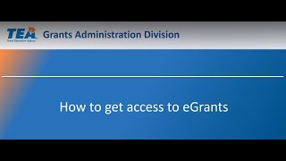 How to Request Access to eGrants [upl. by Chrissie363]