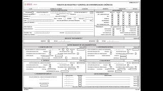 LLENADO CORRECTO DE LA TARJETA DE ENFERMEDADES CRONICAS NO TRANSMISIBLES [upl. by Mowbray]