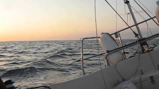 Sailing Contessa 26 Cavendysh Sunrise at Sea [upl. by Aelem984]