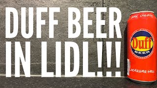 Duff Beer Lagerbier Hell Review By Privatbrauerei Eichbaum  Duff Simpsons Beer Review [upl. by Adnar]