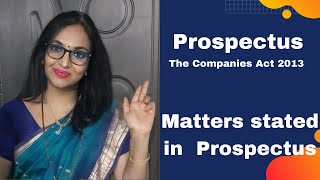 Prospectus Companies Act 2013 by Advocate Dr Indrayani Katti [upl. by Cahan]