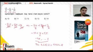 3 İlyas Güneş  KPSS Matematik Çıkması Muhtemel Sorular 3 2016 [upl. by Jenine]