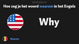 Hoe zeg je waarom why in het Engels [upl. by Enirual142]