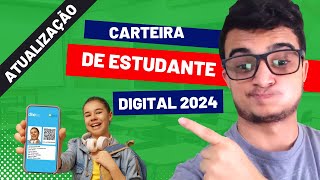 COMO SOLICITAR A CARTEIRA DE ESTUDANTE DIGITAL 2024 [upl. by Airdnoed360]