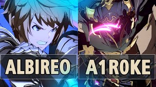 GBVSR🔥Albireo Gran Vs A1r0ke Vaseraga🔥 High Level Gameplay [upl. by Thormora997]