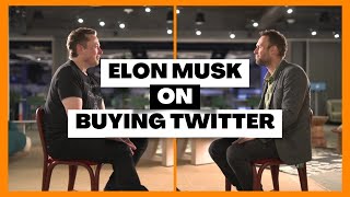 Buying Twitter  BBC interviews Elon Musk [upl. by Anirual380]