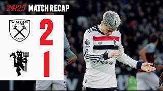 Defeat In The Capital  West Ham 21 Man Utd [upl. by Ganley]