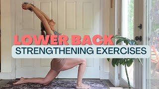 Yoga Lower Back Strengthening Exercises [upl. by Nahsab]