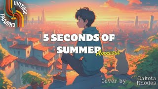 5SOS  Amnesia Lyrics Video Cover Version [upl. by Grosberg]