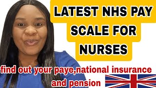 LATEST 2023 2024 NHS PAY SCALE BAND FOR NURSES FROM 5 TO 7 [upl. by Nickelsen]