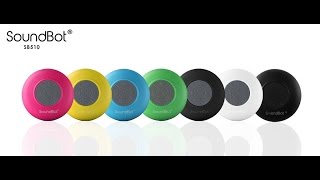 SoundBot SB510 bluetooth wireless shower speaker unboxing [upl. by Sochor78]