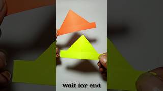 How to make paper Hat  origami paper hat  simple and easy paper crafts  paper cap shorts [upl. by Ecinrev]