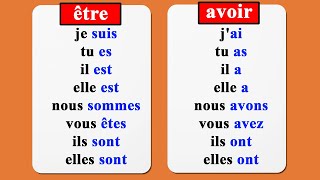 conjugaison verbe être et avoir au présent de lindicatif [upl. by Johnette]