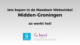 Meedoen Midden Groningen iets kopen in de webwinkel [upl. by Lukash41]