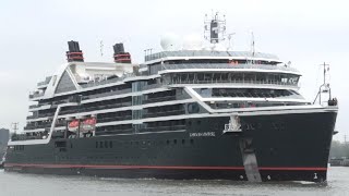 SEABOURN VENTURE cruise ship departs London Greenwich [upl. by Aihcila]