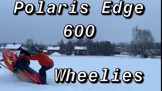 Polaris Edge 600 Wheelie [upl. by Nwahsyt]