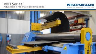 PARMIGIANI 4roll Plate bending rolls with Stradivari CNC control [upl. by Kreda]