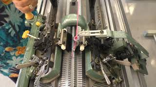 Video1 All needle rib knitted on Flying Tiger Vbed knitting machine [upl. by Allis]