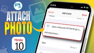 How to Attach Photos to Calendar Events on iPhone  Enhance Your Event Details [upl. by Asenev129]