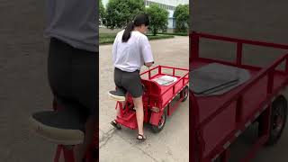 Electric flatbed truck agriculture green travel low carbon environmental protection [upl. by Ille]