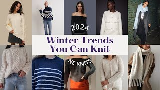 winter trends you can knit  20 knitting pattern ideas inspired by commercial fashion [upl. by Zurkow]