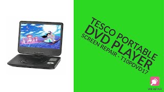 Tesco Portable DVD Player  Screen Repair  T10PDVD17 [upl. by Monagan]