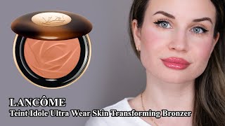 LANCÔME  Teint Idole Ultra Wear Skin Transforming Bronzer  01 Fair  Makeup Review [upl. by Ytissahc]