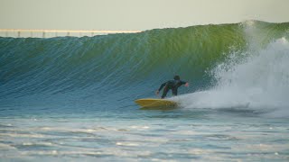 Surfing Magical California Pointbreak at Sunset [upl. by Dowzall405]