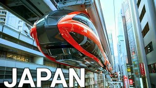 🇯🇵 TOKYO JAPAN FUTURISTIC JAPAN UPSIDEDOWN TRAIN RIDING THE WORLDS LONGEST SKY TRAIN CHIBA [upl. by Torres]