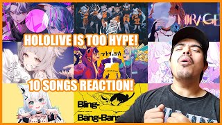 HOLOLIVE IS SO HYPE Mikigai Reacts To 10 Awesome Hololive Songs [upl. by Ronen]